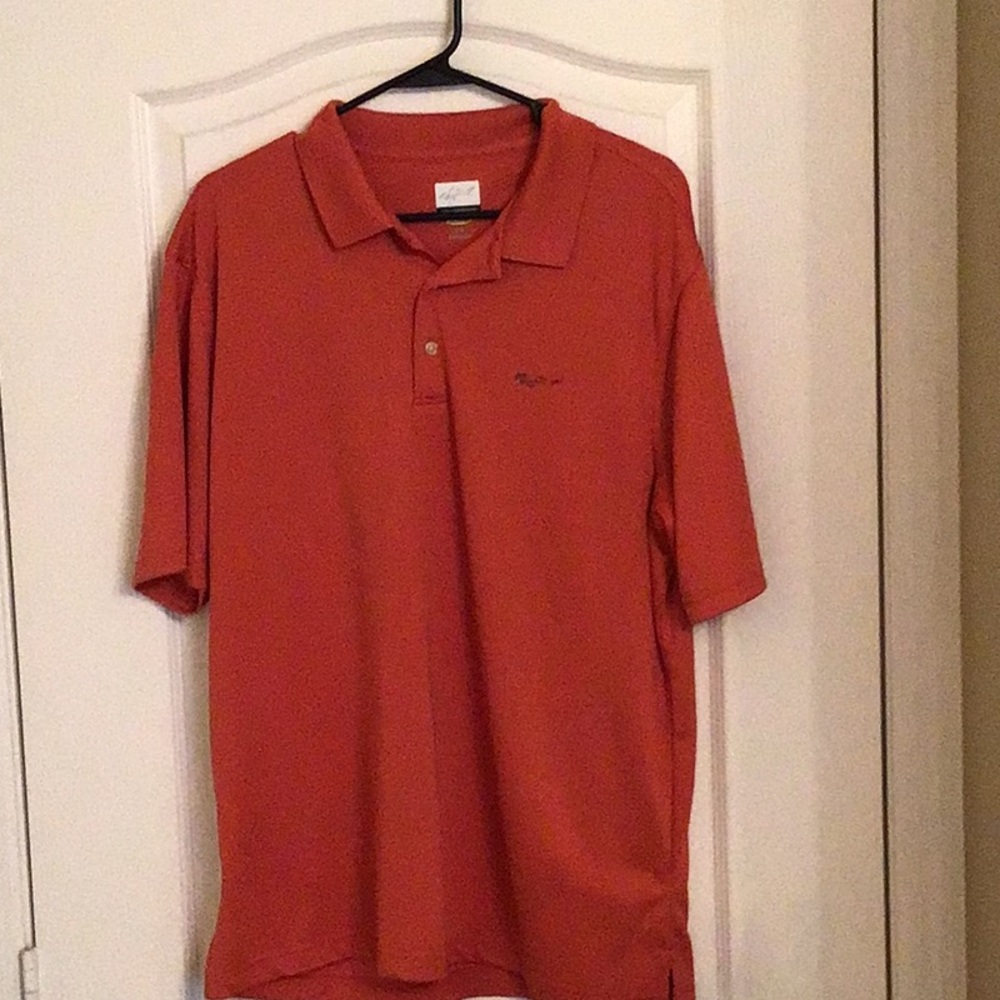 Greg Norman Polo Reddish Orange - Men’s Size Large